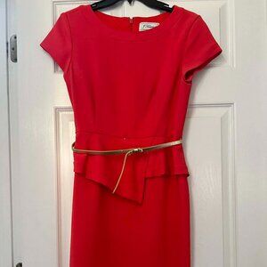 J. Howard Women’s Dress – Size 6, Dark Coral